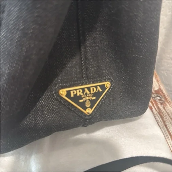 Prada Black Denim Tote Bag - Picture 5 of 16